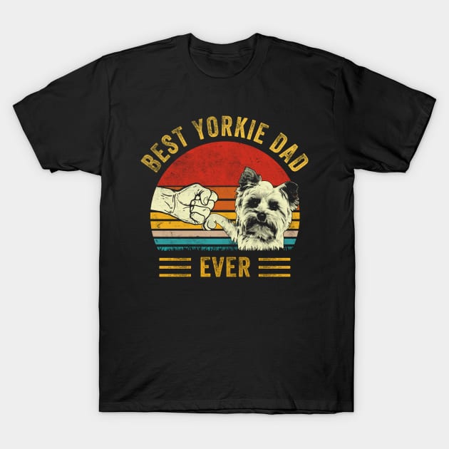 best yorkshire terrier dog dad T-Shirt by blacks store